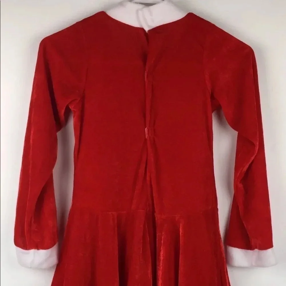 Little Miss Santa’s Helper Dress Large 12-14‎ Hat Costume Christmas Holiday Red